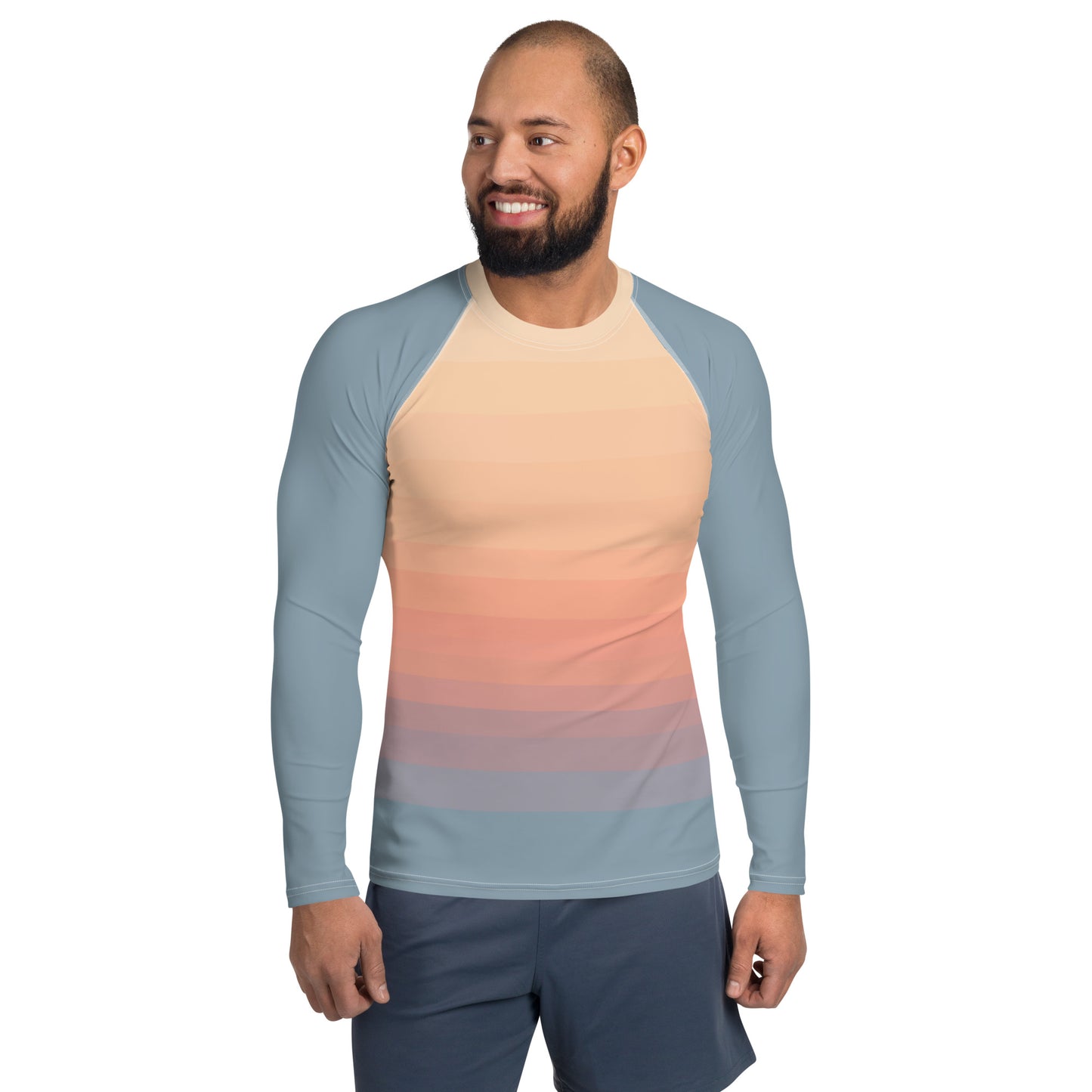 Minimalist Sunset Men's Rash Guard