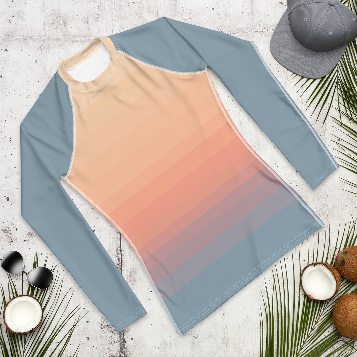 Minimalist Sunset Men's Rash Guard