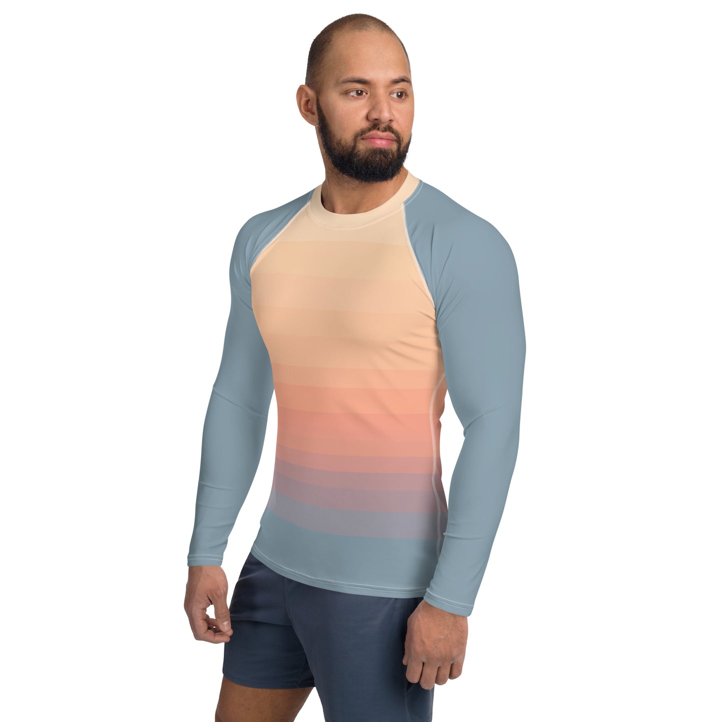 Minimalist Sunset Men's Rash Guard