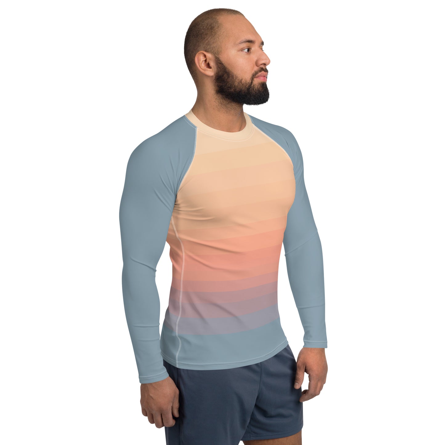 Minimalist Sunset Men's Rash Guard