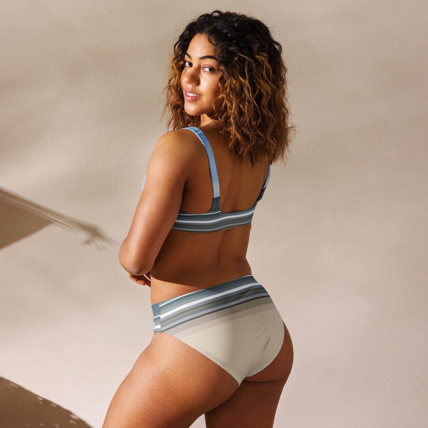 Sky Surf Sand Recycled High-Waisted Bikini