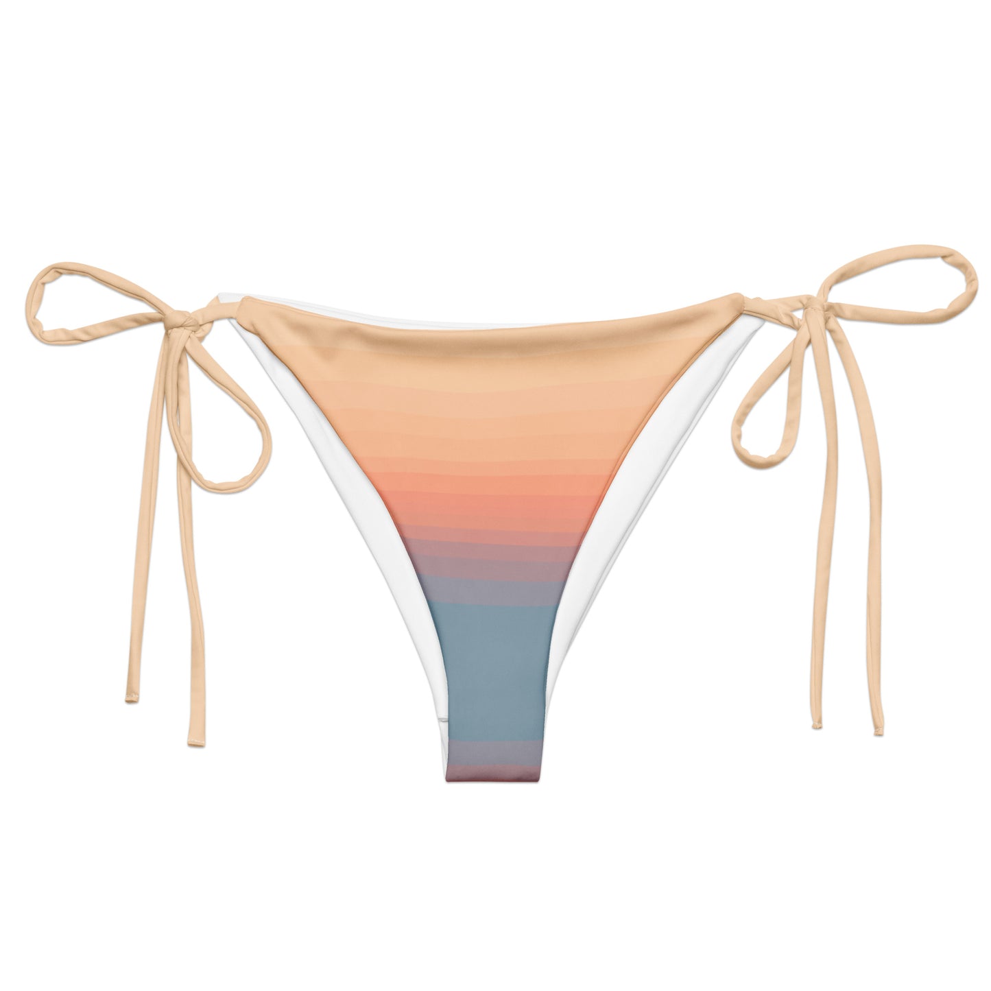 Minimalist Sunset Recycled String Bikini Bottom