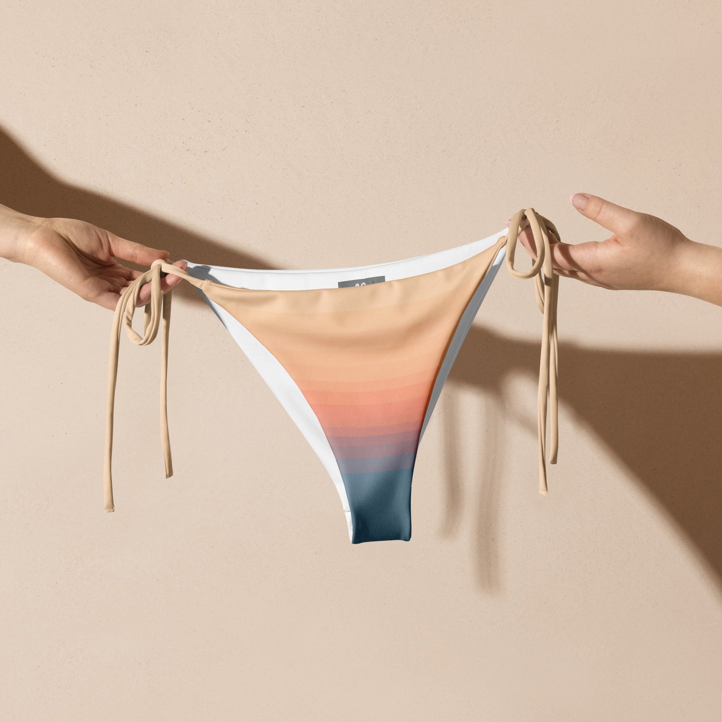Minimalist Sunset Recycled String Bikini Bottom