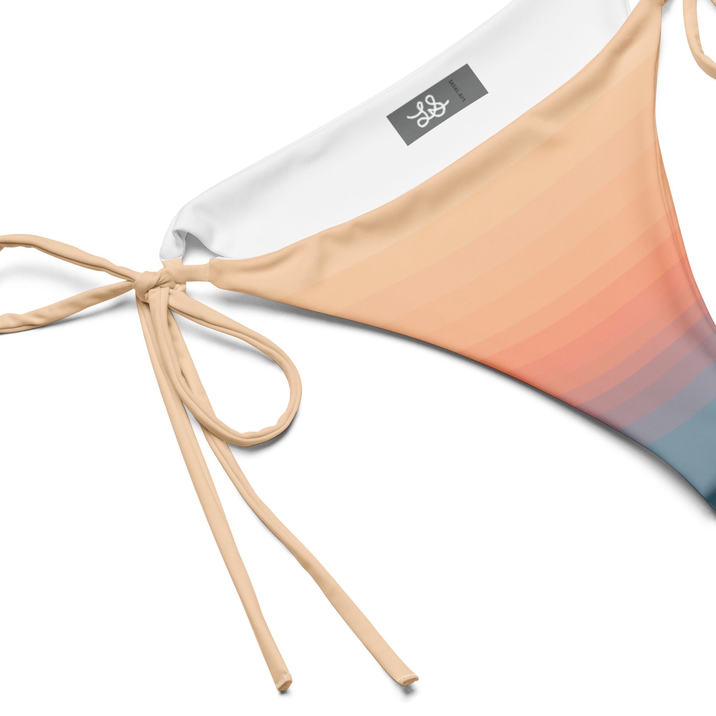 Minimalist Sunset Recycled String Bikini Bottom
