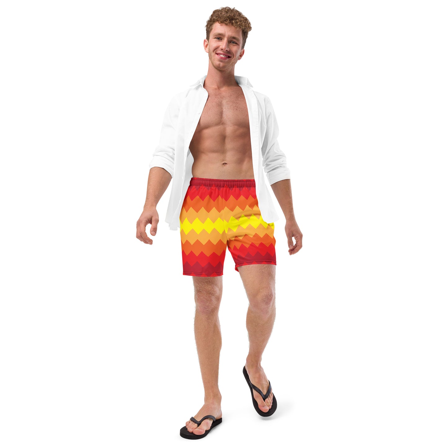 Zigzag Rays Recycled Swim Trunks