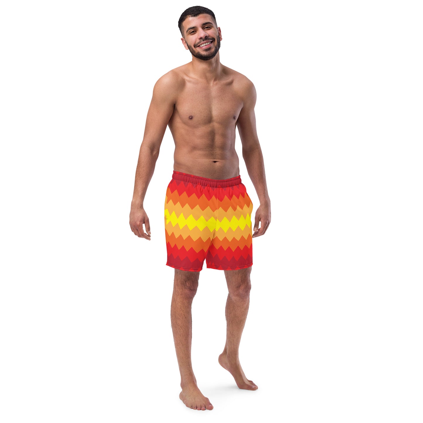 Zigzag Rays Recycled Swim Trunks