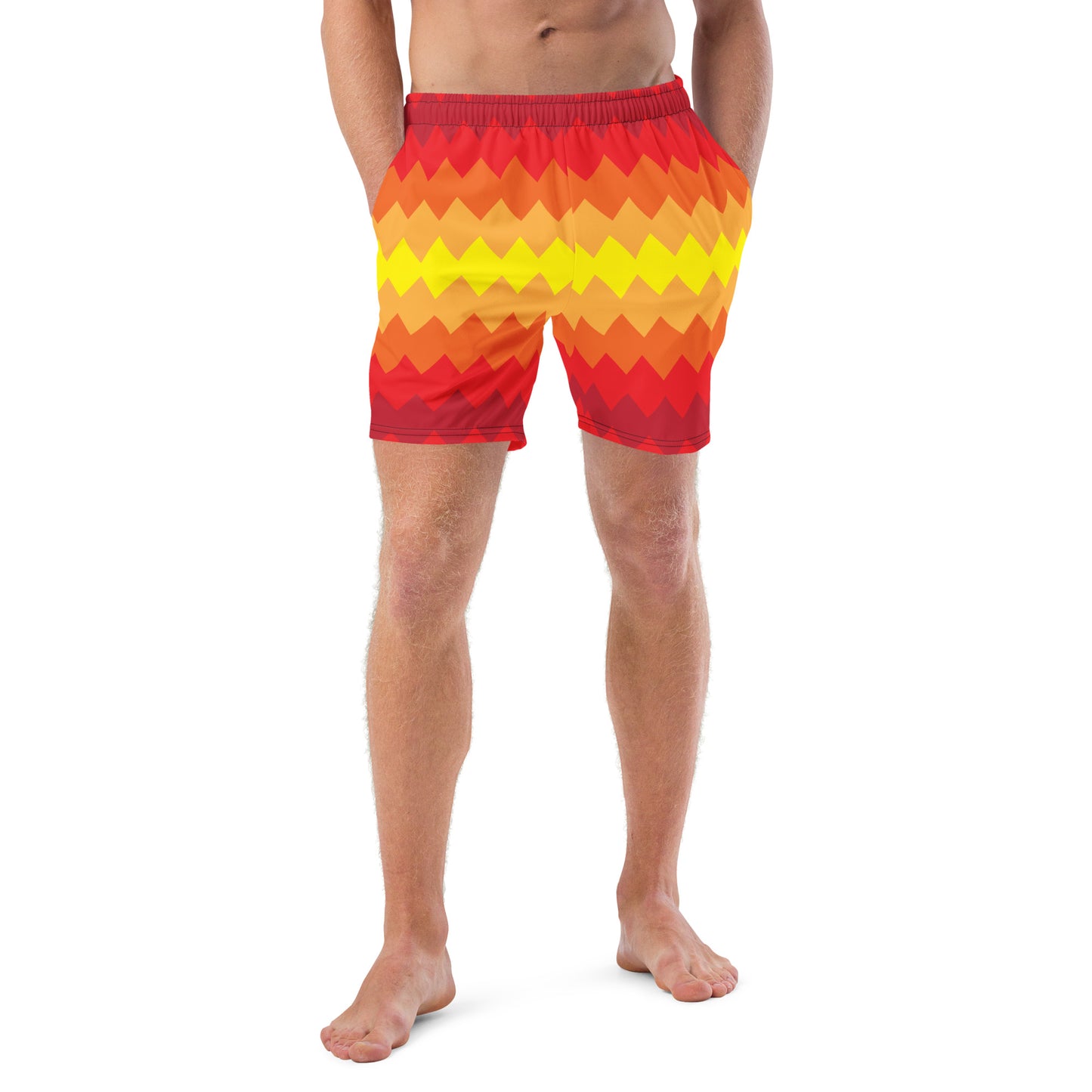 Zigzag Rays Recycled Swim Trunks