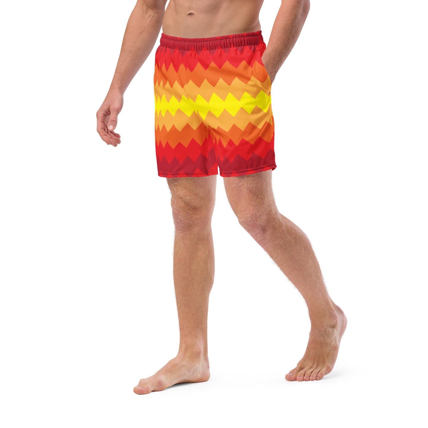 Zigzag Rays Recycled Swim Trunks
