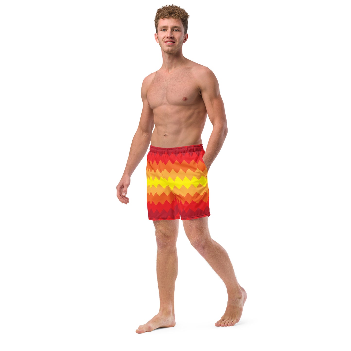 Zigzag Rays Recycled Swim Trunks