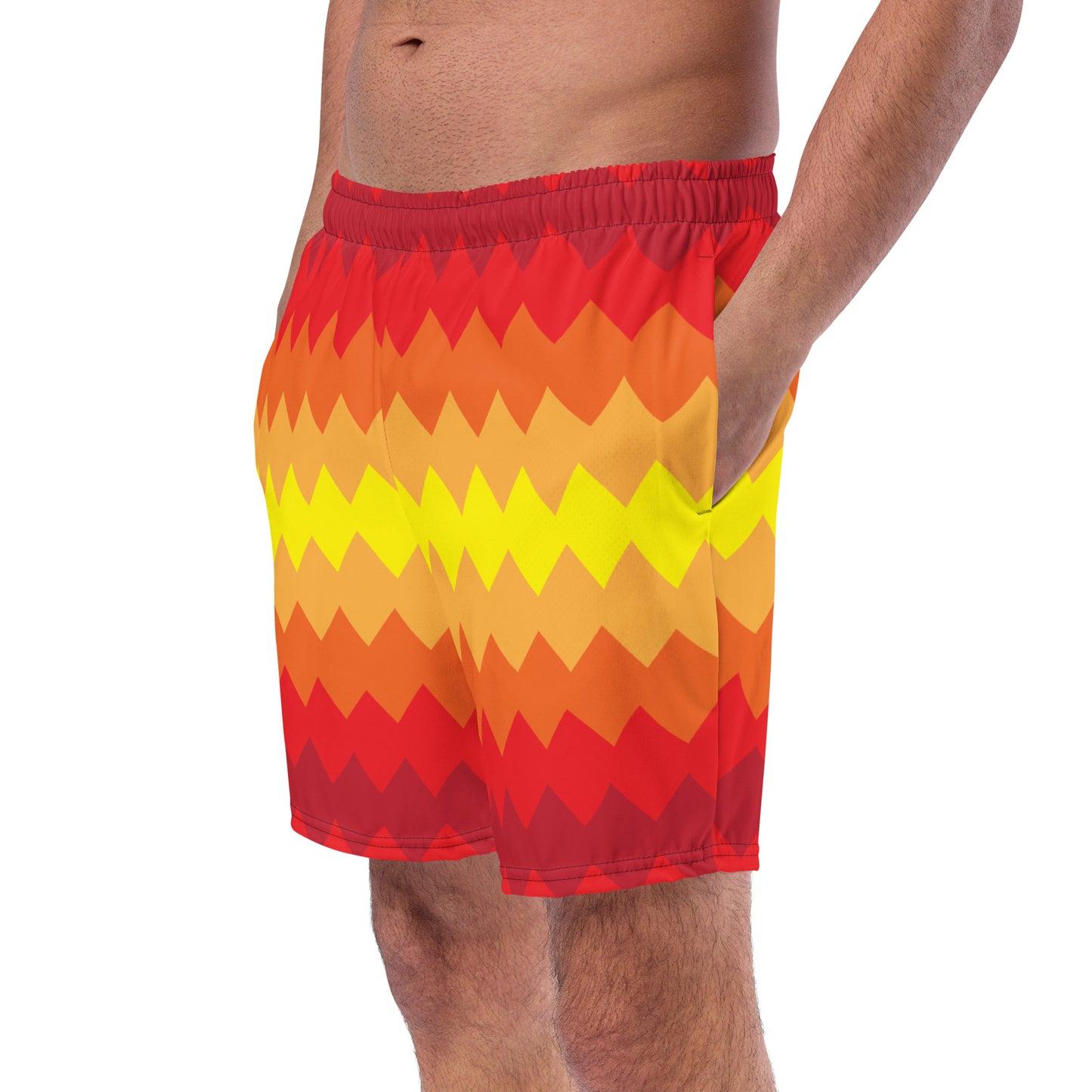 Zigzag Rays Recycled Swim Trunks