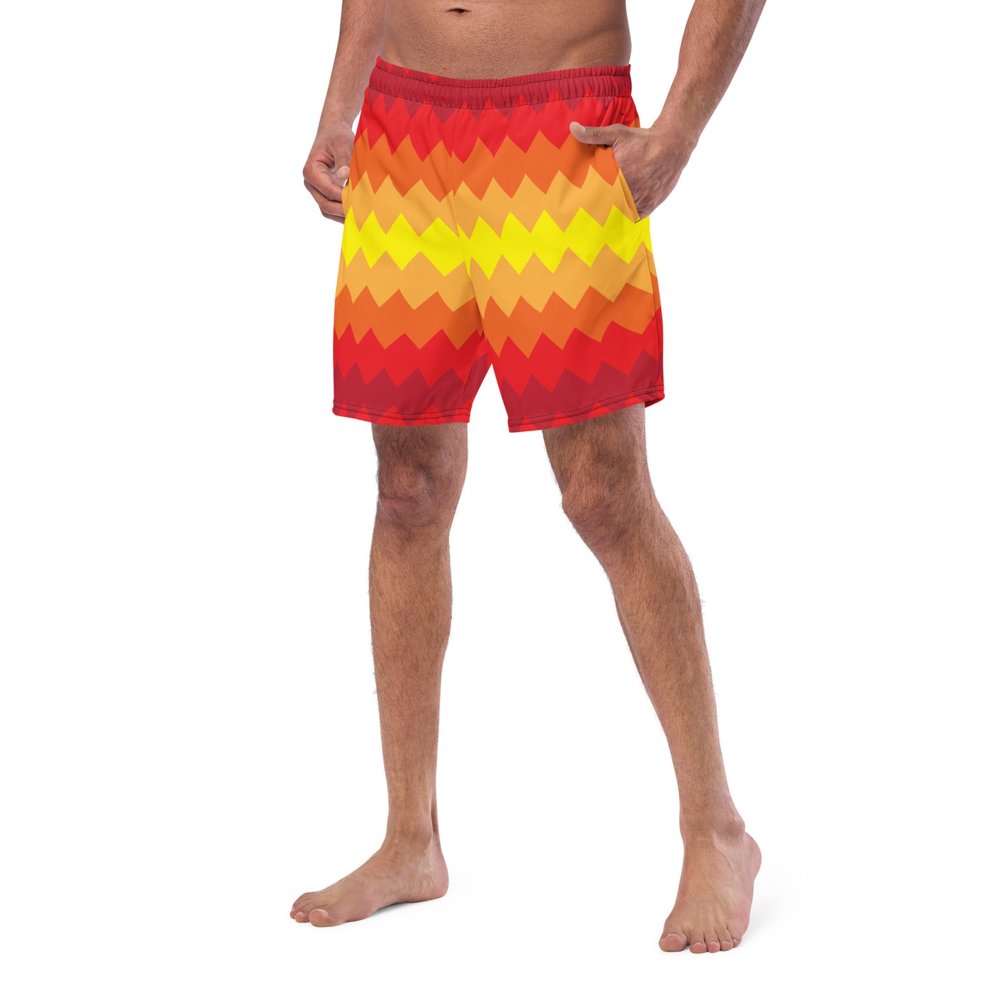 Zigzag Rays Recycled Swim Trunks
