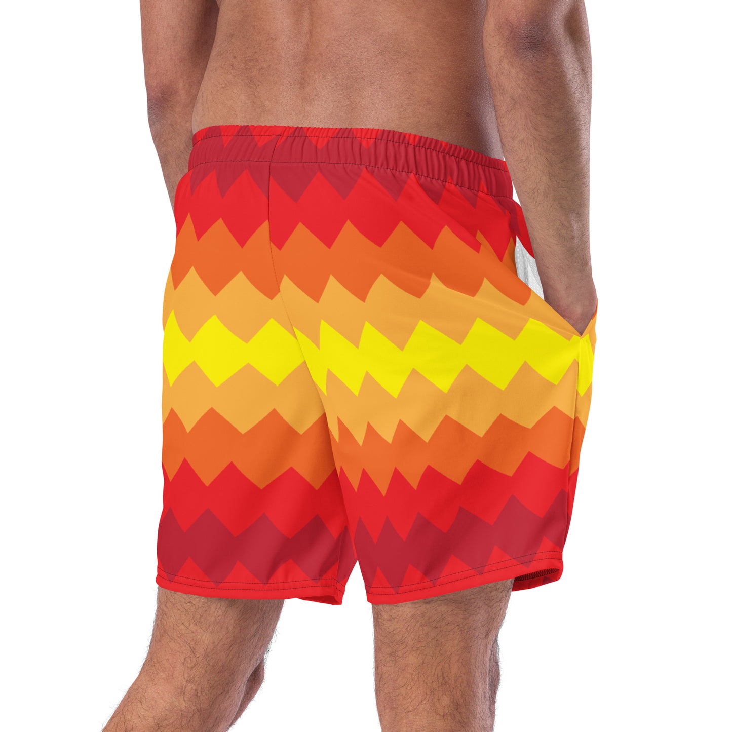 Zigzag Rays Recycled Swim Trunks