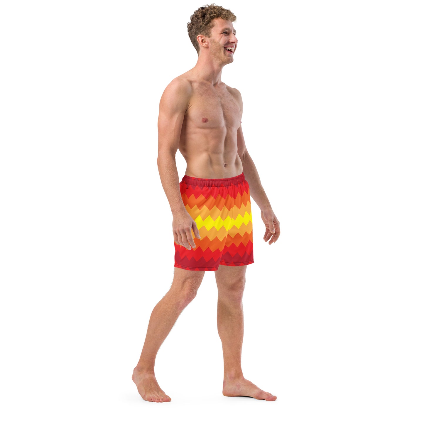 Zigzag Rays Recycled Swim Trunks