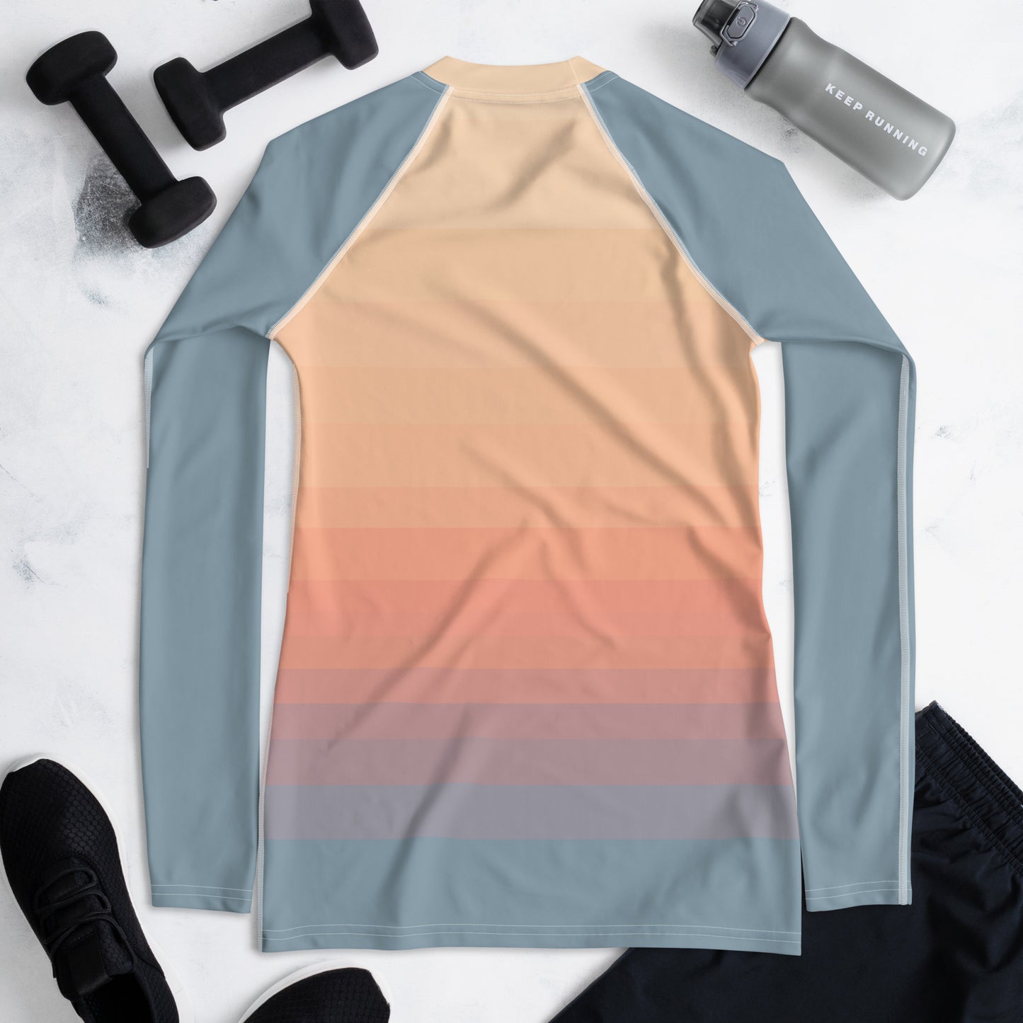 Minimalist Sunset Women's Rash Guard