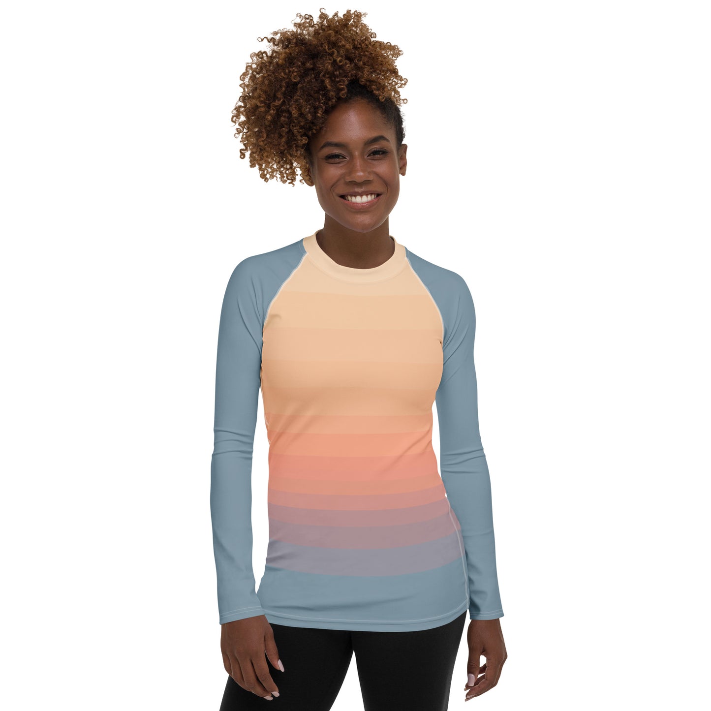 Minimalist Sunset Women's Rash Guard