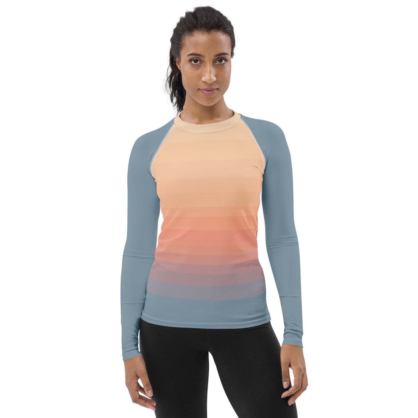 Minimalist Sunset Women's Rash Guard