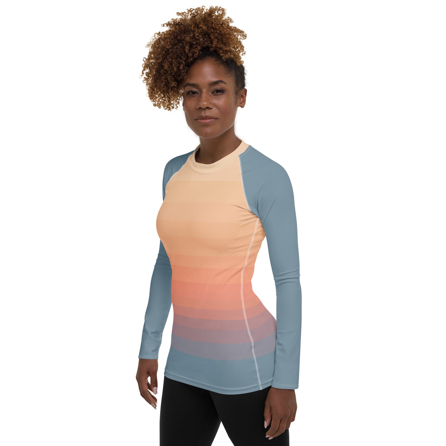 Minimalist Sunset Women's Rash Guard