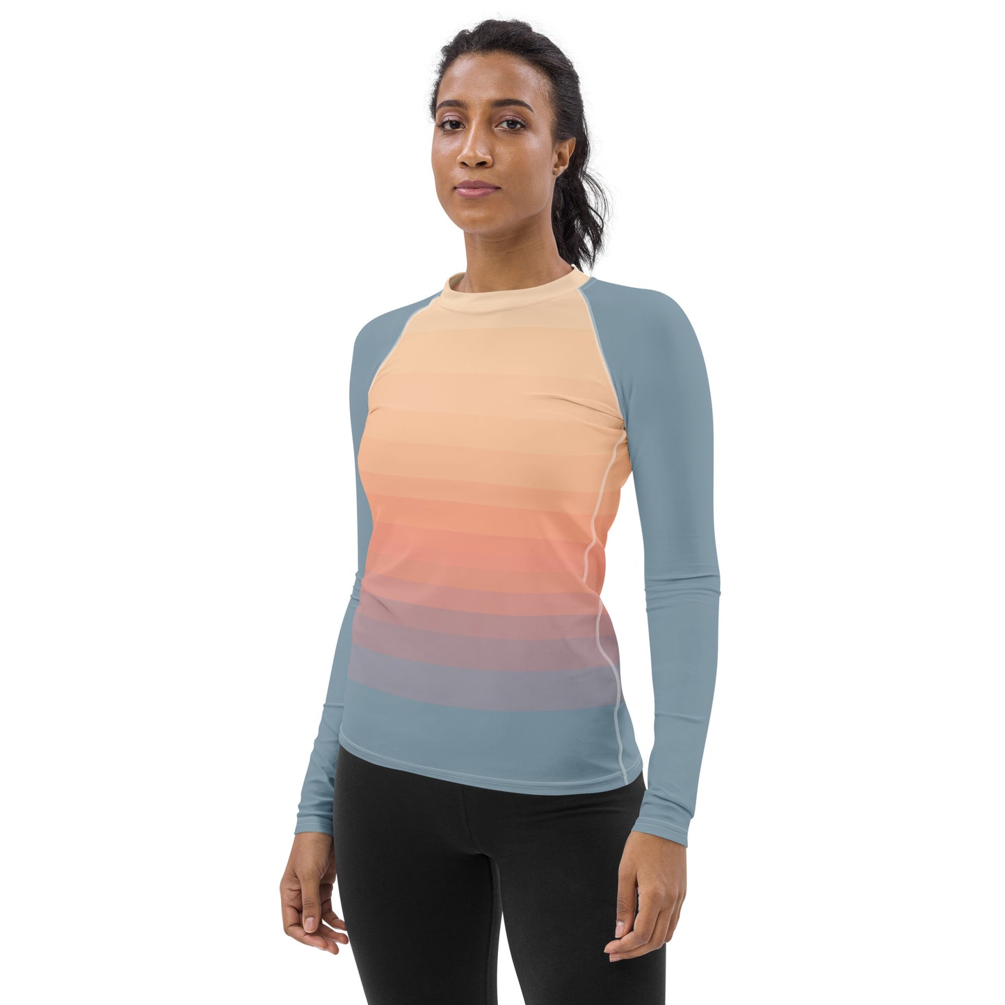 Minimalist Sunset Women's Rash Guard