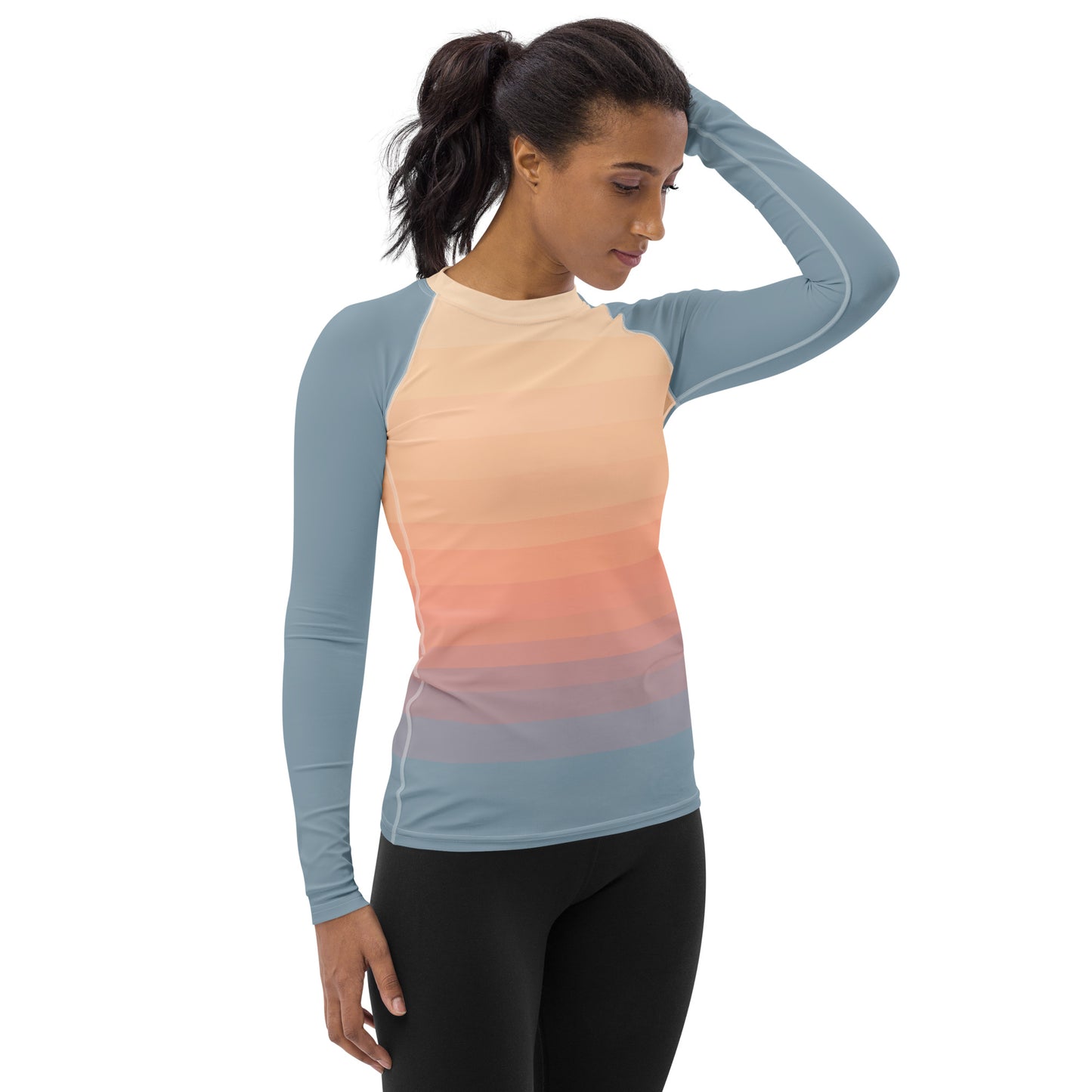 Minimalist Sunset Women's Rash Guard