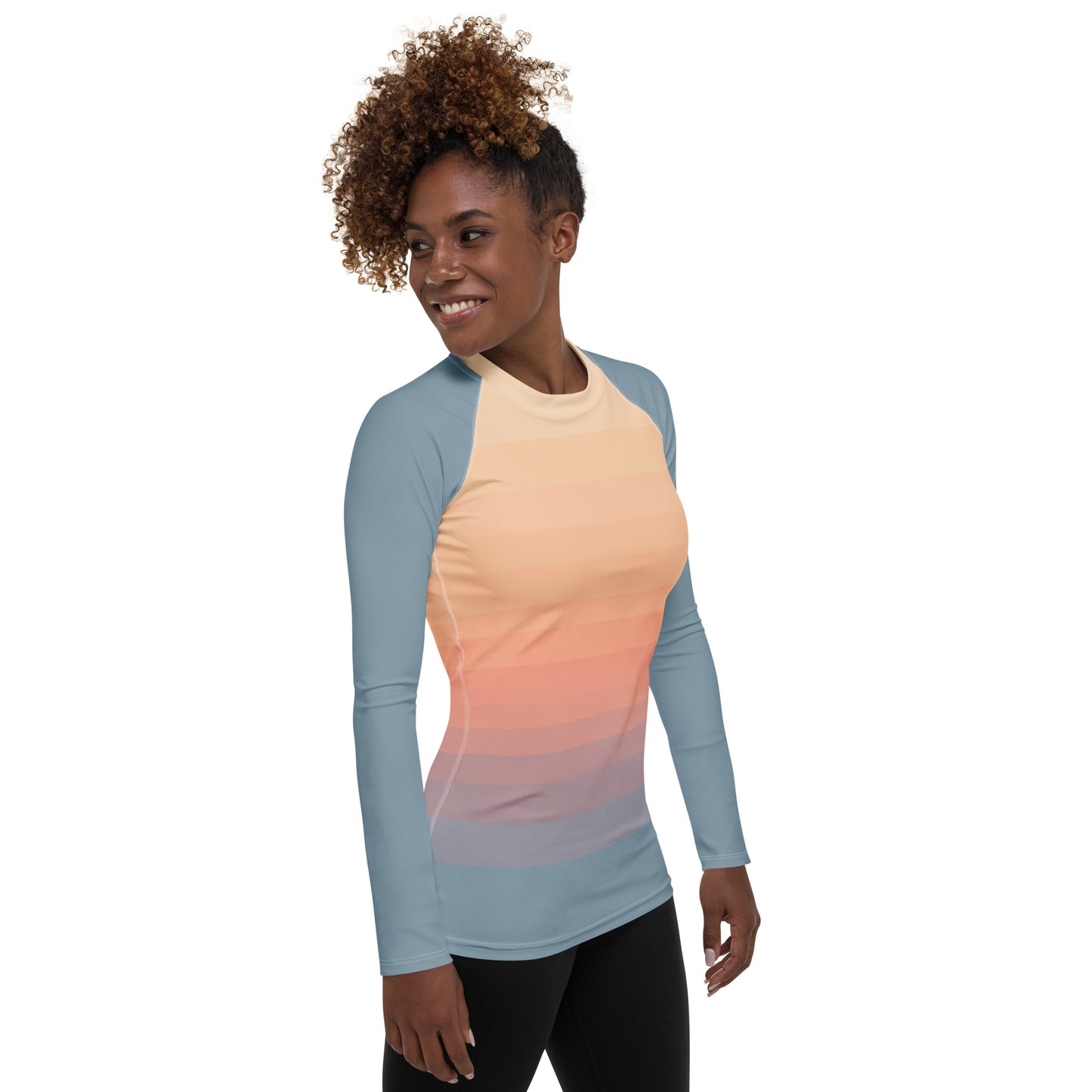 Minimalist Sunset Women's Rash Guard