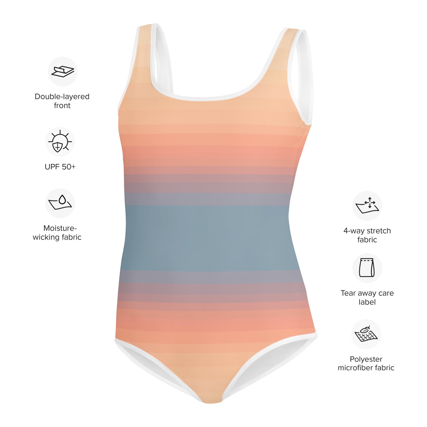 Minimalist Sunset Youth Swimsuit