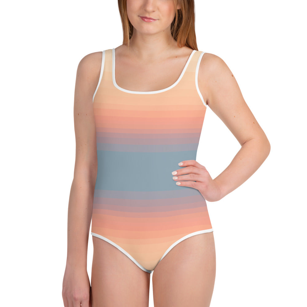 Minimalist Sunset Youth Swimsuit