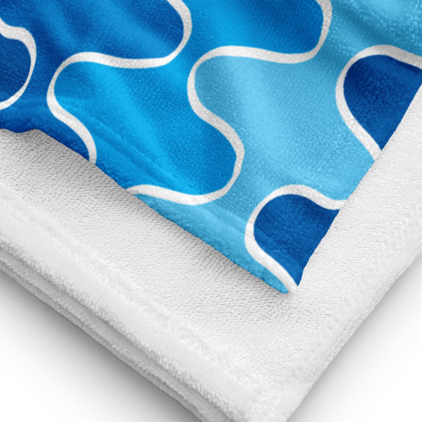 Squiggle Waves Bath & Beach Towel